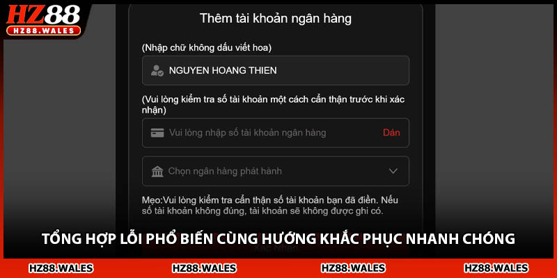 Tổng hợp lỗi phổ biến cùng hướng khắc phục nhanh chóng